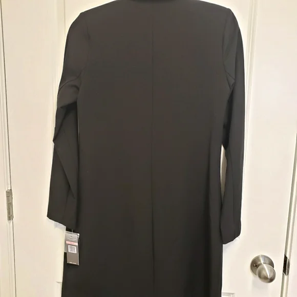 SHARAGANO Black Long Sleeve Double-Breasted Tailored Blazer Dress—NWT—10P - Picture 6 of 16